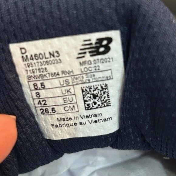 Men's New Balance Running Course Shoes in Navy with White Sole - Picture 8 of 8